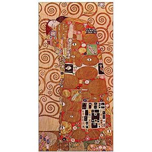 ArtPlaza Klimt Gustav Embrace decoratief schuifgordijn hout, meerkleurig, 50 x 100 cm