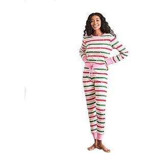 Hatley Vakantie Lights Candy Stripes and Pines Family Pyjamaset Pijama Unisex, Candy Stripes - pyjama voor dames