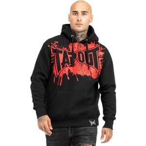 Tapout Sweat à capuche Pacomila pour homme, noir/rouge, XL