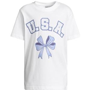 Urban Classics T-shirts pour fille 100% coton - Blanc et blanc - 134 à 140 cm, Blanc et blanc, 134-140