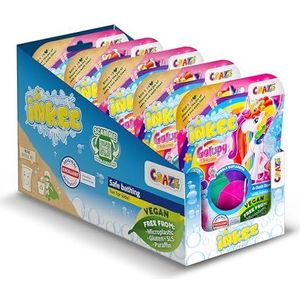 INKEE Galupy Unicorn, 5 paquets de 4 bombes de bain de 50 g avec parfum chewing-gum en 4 couleurs, avec huile de jojoba, total 20 bombes