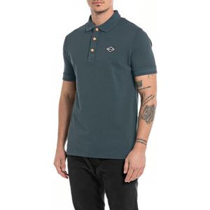 Replay Poloshirt voor heren, 383 Iron