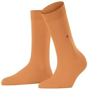 Burlington Dames dames ademende sokken duurzaam biologisch katoen effen gekleurd met platte teennaad voor dagelijks leven en werk eenheidsmaat cadeau-idee 1 paar, Oranje (Papaya 8995) nieuw -