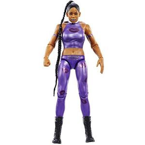 WWE Bianca Belair WrestleMania Basics HKP82 Verzamelfiguur, 15,2 cm, voor kinderen vanaf 6 jaar