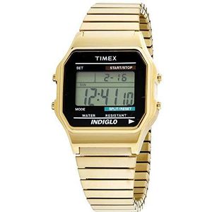 Timex - Heren - Timex Origineel - Digitaal kwarts, Goldtone, riem