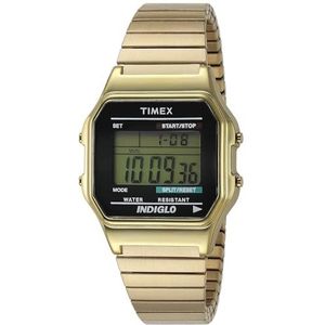 Timex - Heren - Timex Origineel - Digitaal kwarts, Goldtone, riem