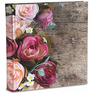 Mareli Fotoalbum van bedrukt papier met matte laminering, motief rozen, 31 x 31 cm