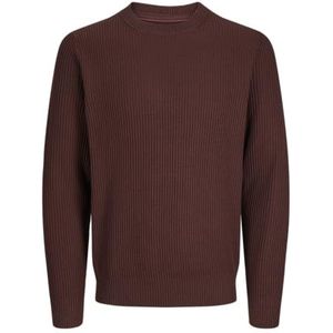 Jack & Jones JPRBLALIAM Knit Crew Neck, Chocolat, M