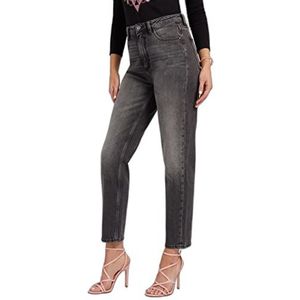 Guess Damesbroek Jeans 5 zakken Mom Jeans W2YA21D4QD2, Authentic Grey