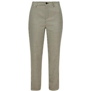 s.Oliver Pantalon cheville à carreaux pour femme, 99 cm, 36