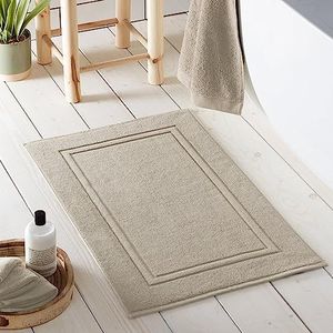 Drift Home - Abode Eco - badmat 80% BCI katoen 20% gerecycled polyester - 50 x 80 cm natuur