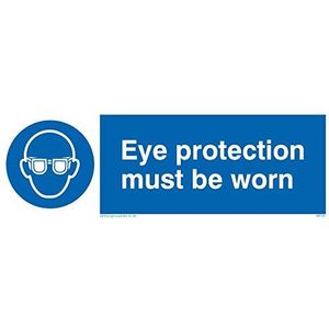 Viking Signs MP281-L15-3M schild ""Eye Protection must be wear"", 3 mm hoogte x 150 mm breedte