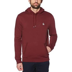 Original Penguin Fleece capuchontrui heren L/S Sticker Pete, Tawny Port