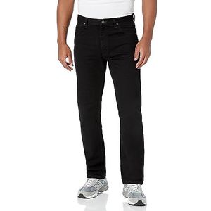 Wrangler Authentics Heren Classic 5-pocket regular fit jeans, zwart, 28 x 32 cm