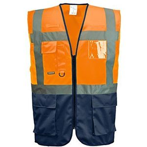 Portwest WARSCHAU EXEKUTIV Vest Maat XL Kleur: Oranje/Marine C476ONRXL