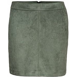 VERO MODA Vmdonnadina Fauxsuede Noos korte rok voor dames, Laurel Wreath