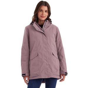 Killtec Functionele jas voor dames, waterdichte outdoorjas met afneembare ritssluiting