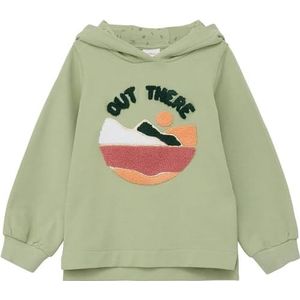 s.Oliver Meisjes sweatshirt met capuchon, groen, 116-122, Groen