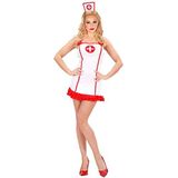 Widmann - Kostuum voor verpleegsters, jurk en motorkap, carnaval, themafeest