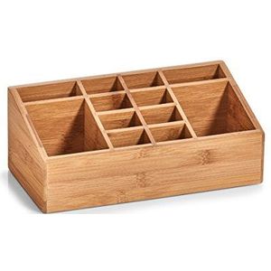 Zeller 25385 organizer van natuurlijk hout, hout, natuur, 25,4 x 12 x 10 cm