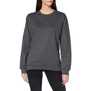 Trigema Dames sweatshirt met opgeruwde binnenkant, grijs (antraciet)