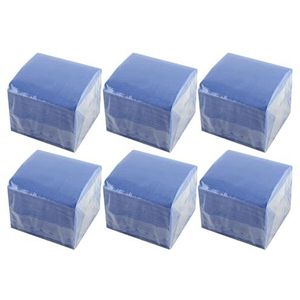 Hostelnovo - 600 blauwe servetten - wegwerppapier - micropunt - 10 x 10 cm (gevouwen) en 20 x 20 cm (opengeklapt) - ideaal voor catering, bar en partyevenementen