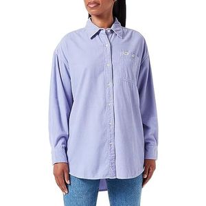 Wrangler Corduroy Shacket T-shirt voor dames, Sweet Lavender, S, Sweet Lavender