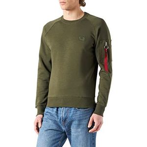 ALPHA INDUSTRIES X-fit sweatshirt met capuchon, sport, heren, Donker Groen