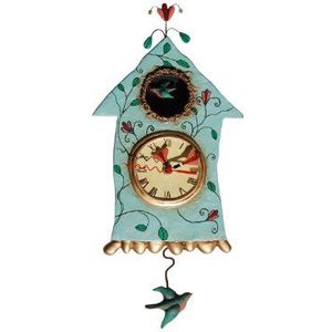 Enesco Allen Designs P8008 Huisklok Vogel Hars 32 cm