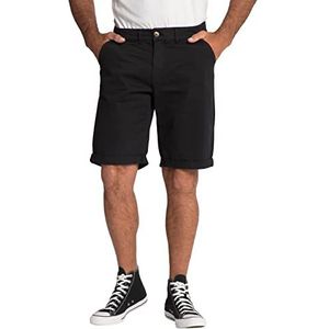 JP 1880 Bauchfit Chino Bermuda herenbroek, SCHWARZ