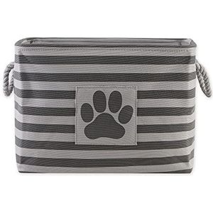 Bone Dry DII Pet Toy opbergmand met hondenpoot motief, voor dagelijks gebruik als decoratief object