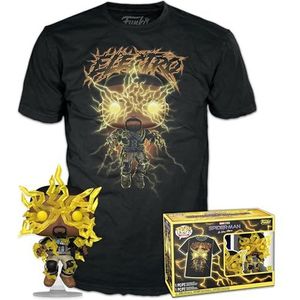 Funko Pop! & Tee: Spider-Man: NWH - Electro - Licht op in het donker - Extra Large - (XL) - Marvel - T-shirt - Kleding met vinylfiguur om te verzamelen - Cadeau-idee voor volwassenen