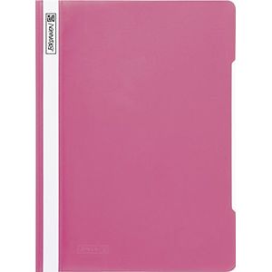 Brunnen 102011026 snelhechtmap (A4, van PVC, glashelder omslag) eosin roze