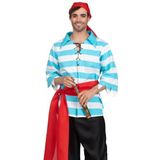 Leg Avenue Pillaging Pirate kostuum voor volwassenen, maat XL, blauw