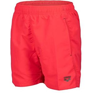 arena Boys' Beach Boxer Solid R Swim Trunks Jongens, Fluo Rood-Donker Olijf