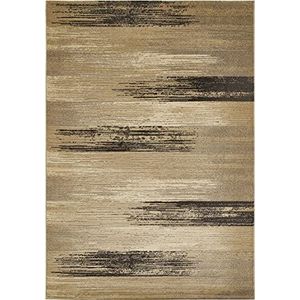 Luxor Living Castell Modern design geweven tapijt met achterkant van jute, bruin, 60 x 110 cm