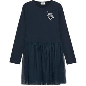 s.Oliver Junior Robe en jersey pour fille avec jupe en tulle, 5952, 110