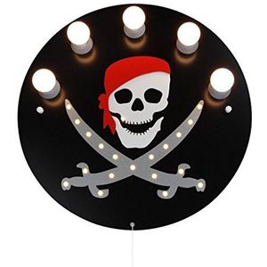 Elobra Piraten plafondlamp kinderkamer met led-nachtlampje
