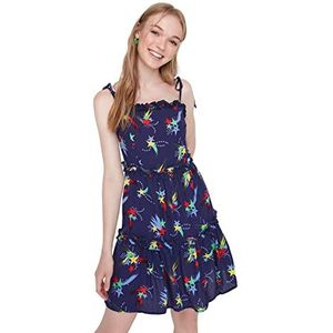 TRENDYOL Mini-jurk voor dames, Navy Blauw