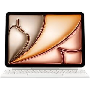 Apple Magic Keyboardhoes voor iPad Air 11 inch (M3), uitzonderlijk typecomfort, geïntegreerd trackpad, internationaal Engels-wit ​​​​​​​​​​