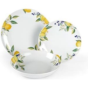 Excelsa Lemon Tafelservies, 18-delig