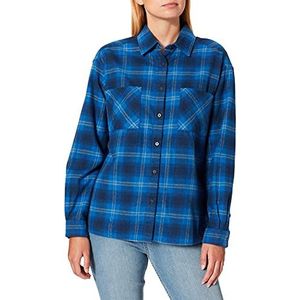 Camel Active Womenswear Damesblouse, Check Dark Navy