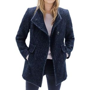 Caroll Manteau en laine mélangée, MARINE, 44