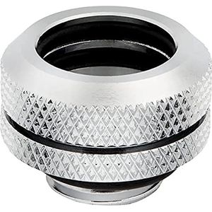 Corsair Hydro X Series XF Hardline OD-fittingen 14 mm, set van vier BSPP-poortschroefdraad (G1/4 inch), massief messing duurzaamheid, ontwerp met dubbele O-ring, compatibel met Hydro adapters