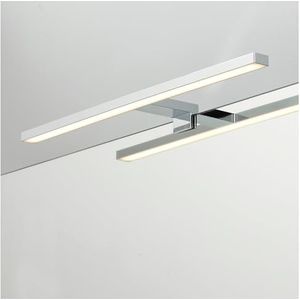 Loevschall Spiegellamp | Badkamerspiegellamp 50 cm | Spiegellampen voor badkamer in chroom | LED-lamp voor badkamerspiegel | Spiegellamp met schakelaar