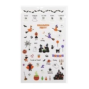 Dailylike Autocollants PVC Daily Autocollant Halloween formes et motifs assortis 9x18,5cm.