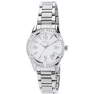 BREIL – Dameshorloge Collectie C'EST CHIC EW0270 – Analoog Horloge voor Dames met Kristallen – Gepolijste Stalen Horlogeband – 32 mm