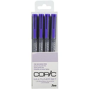 Copic Multiliner Lavender Ink Pennen 4/Pkg