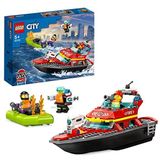 LEGO City Reddingsboot Brand Speelgoed voor Kinderen - 60373