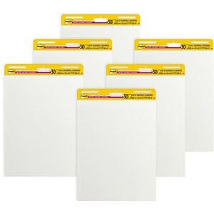 Post-it Meeting flipchart-blokken 63,5 x 77,5 cm zelfklevend 4 blokken (+ 2 extra) met 30 vellen. 6 Stuk wit